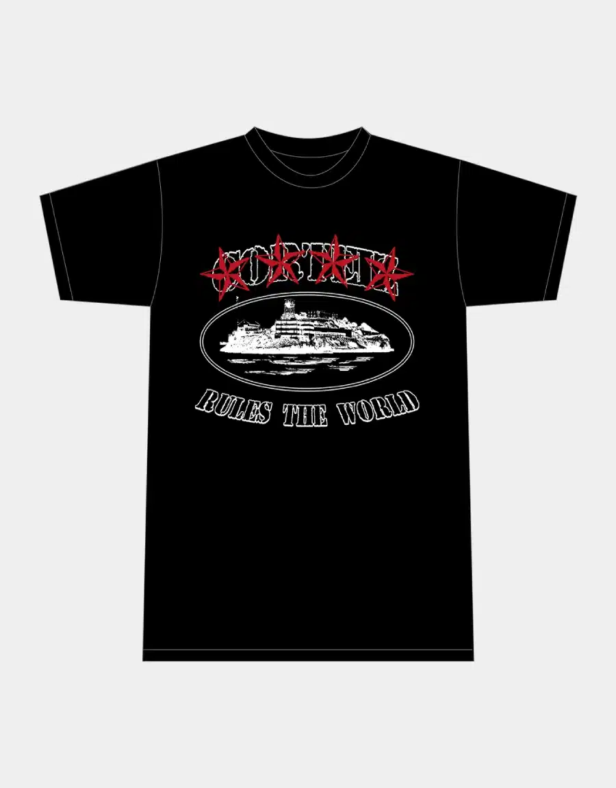 CORTEIZ 4STARZ ALCATRAZ T-SHIRT BLACK CORTEIZ 4STARZ ALCATRAZ T-SHIRT BLACK