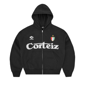 GHINI ZIP HOODIE [BLACK]