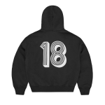 GHINI ZIP HOODIE [BLACK]