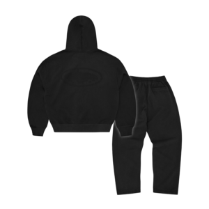 Island Knockout Zip Tracksuit Black