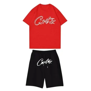 Corteiz Short Set Red/Black