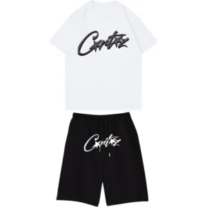 Corteiz Short Set White/Black