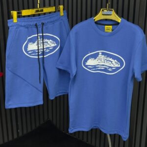 Blue Corteiz Shorts Set