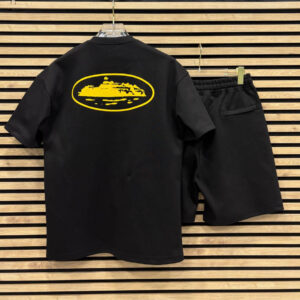 Corteiz Black Shorts Set