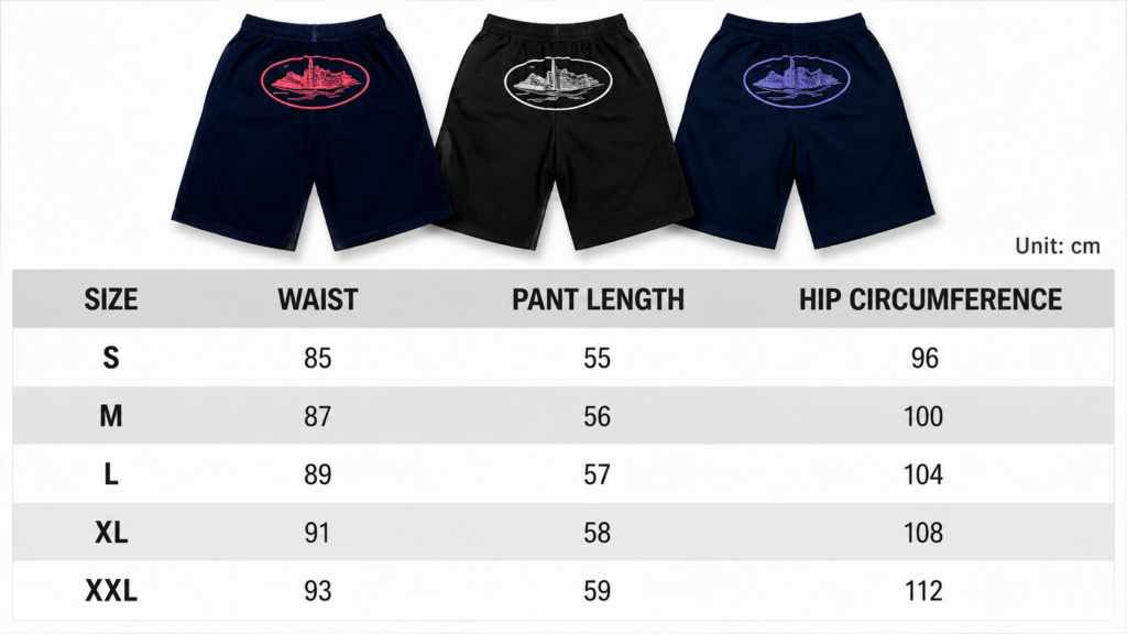 Corteiz Shorts Size Guide – How to Choose the Perfect Fit
